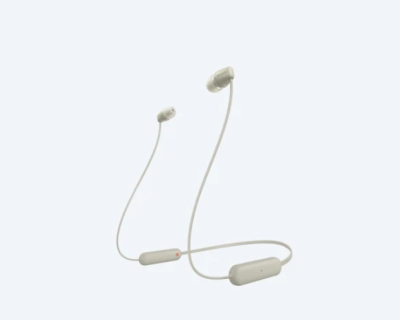 Безжични слушалки Sony WI-C100, Бежови - WIC100C.CE7 gallery image 1