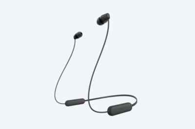Безжични слушалки Sony WI-C100, Черни - WIC100B.CE7 gallery image 1