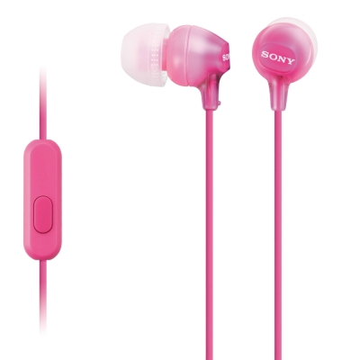 Слушалки Sony MDR-EX15AP, Розови - MDREX15APPI.CE7
