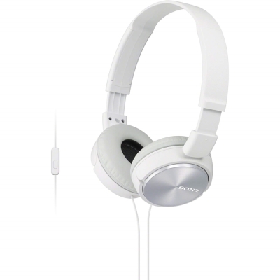 Слушалки Sony MDR-ZX310AP, Бели - MDRZX310APW.CE7