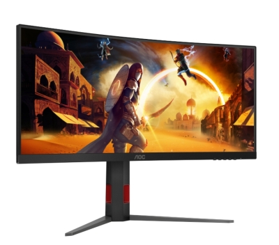 Монитор AOC CU34G4Z, 34", UWQHD (3440 x 1440), VA, 240 Hz, 1 ms, Черен - CU34G4Z gallery image 8