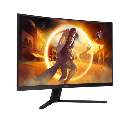 Монитор AOC CQ32G4VE, 31.5", QHD (2560 x 1440), Fast VA, 180 Hz, 1 ms, Черен/Сив - CQ32G4VE gallery image 2