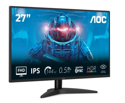 Монитор AOC 27B36X, 27", Full HD (1920x1080) IPS, 144Hz, 0.5ms, Черен - 27B36X gallery image 2