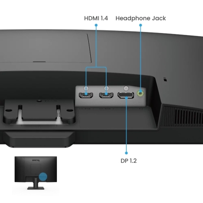 Монитор BenQ GW2490, 23.8", Full HD (1920x1080) IPS, 100Hz, 5ms, Черен - 9H.LLSLJ.LBE gallery image 6