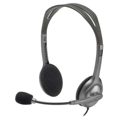 Слушалки Logitech H111, Сребристи - 981-000593 gallery image 1