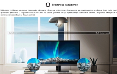 Монитор BenQ GW2283, 21.5", Full HD (1920x1080) IPS, 60Hz, 5ms, Черен - 9H.LHLLB.QBE gallery image 2