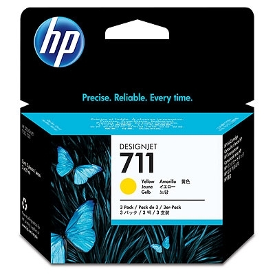 Консуматив HP 711, 3 x 29 ml, Yellow - CZ136A