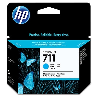 Консуматив HP 711, 3 x 29-ml, Cyan - CZ134A