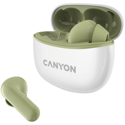 Безжични слушалки Canyon TWS-5, Зелени - CNS-TWS5GR gallery image 2
