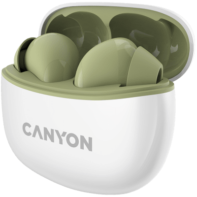 Безжични слушалки Canyon TWS-5, Зелени - CNS-TWS5GR gallery image 3