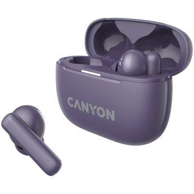 Безжични слушалки Canyon OnGo TWS-10 ANC, Лилави - CNS-TWS10PL gallery image 3