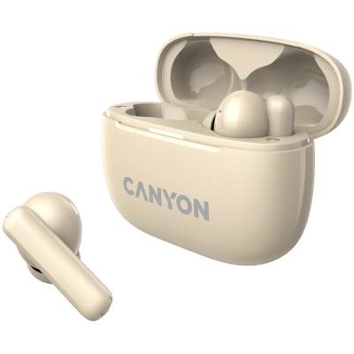 Безжични слушалки Canyon OnGo TWS-10 ANC, Бежови - CNS-TWS10BG gallery image 3