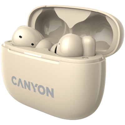 Безжични слушалки Canyon OnGo TWS-10 ANC, Бежови - CNS-TWS10BG gallery image 4