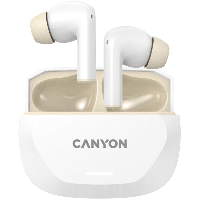 Безжични слушалки Canyon HEXAGON 7 TWS, Бели/Бежови - CNS-TWS7WB gallery image 1