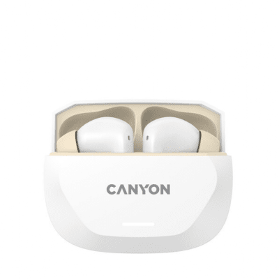 Безжични слушалки Canyon HEXAGON 7 TWS, Бели/Бежови - CNS-TWS7WB gallery image 2
