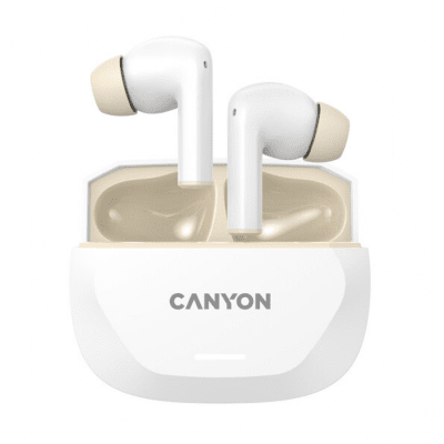 Безжични слушалки Canyon HEXAGON 7 TWS, Бели/Бежови - CNS-TWS7WB gallery image 3