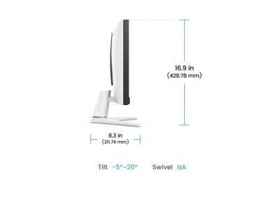 Монитор BenQ EX251 MOBIUZ, 25", Full HD (1920x1080) IPS, 220Hz, 1ms, Бял - 9H.LN9LA.TBE gallery image 6