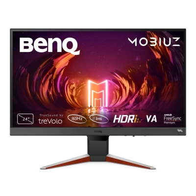Монитор BenQ MOBIUZ EX240N, 23.8", Full HD (1920x1080) VA, 165Hz, 1ms, Сребрист - 9H.LL6LB.QBE gallery image 1