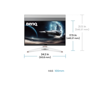 Монитор BenQ MOBIUZ EX271U, 27", 4K UHD (3840x2160) IPS, 165Hz, 1ms, Бял - 9H.LN2LB.QBE gallery image 7