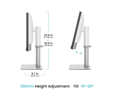 Монитор BenQ PD2730S, 27", 5K (5120x2880) IPS, 60Hz, 5ms, Бял - 9H.LN7LA.TBE gallery image 5