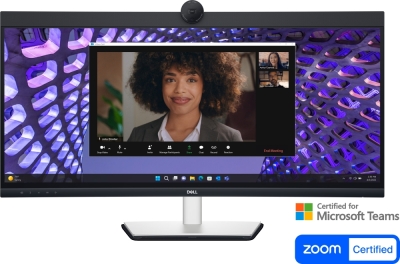 Монитор Dell P3424WEB, 34", WQHD (3440x1440) IPS, 5ms, Черен - P3424WEB