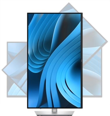 Монитор Dell P2725QE, 27", 4K UHD (3840x2160) IPS, 100Hz, 5ms, Черен/Сив - P2725QE gallery image 8