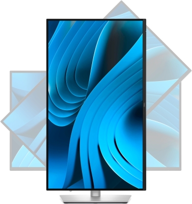 Монитор Dell P2725DE, 27", WQHD (2560x1440) IPS, 100Hz, 5ms, Черен/Сив - P2725DE gallery image 8