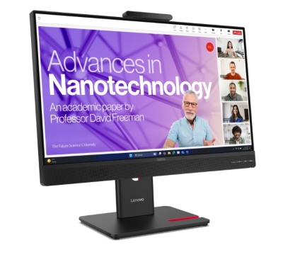 Монитор Lenovo ThinkVision T27QD-4v, 27", QHD (2560x1440) IPS, 120Hz, 4ms, Черен - 64B8UAT1EU gallery image 2