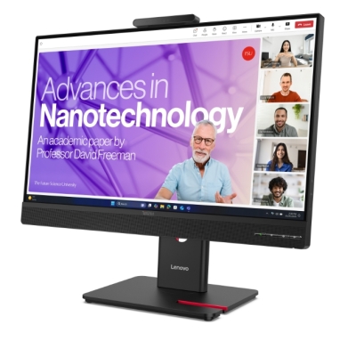 Монитор Lenovo ThinkVision T27QD-4v, 27", QHD (2560x1440) IPS, 120Hz, 4ms, Черен - 64B8UAT1EU gallery image 3