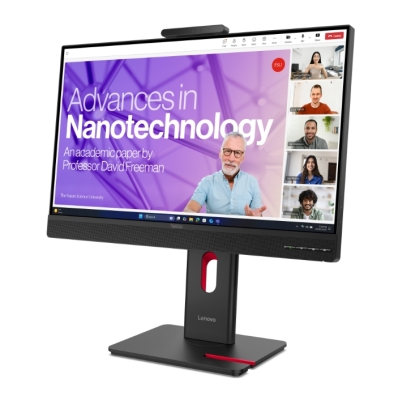 Монитор Lenovo ThinkVision T27QD-4v, 27", QHD (2560x1440) IPS, 120Hz, 4ms, Черен - 64B8UAT1EU gallery image 4