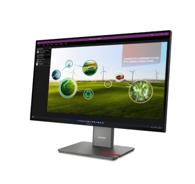 Монитор Lenovo ThinkVision P27q-40, 27", QHD (2560 x 1440), IPS, 120 Hz, 4 ms, Черен - 64A7GAT6EU gallery image 2