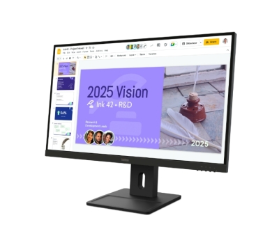 Монитор Lenovo ThinkVision E27Q-40, 27", QHD (2560x1440) IPS, 100Hz, 4ms, Черен - 64BDGAT4EU gallery image 3