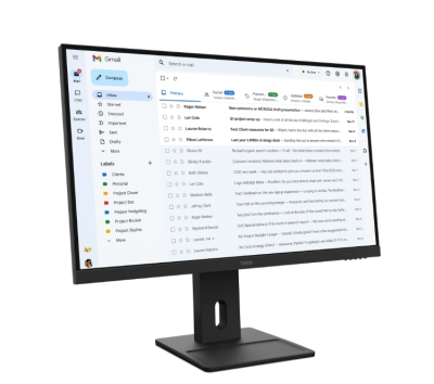 Монитор Lenovo ThinkVision E27-40, 27", Full HD (1920x1080) IPS, 100Hz, 4ms, Черен - 64BCMAT4EU gallery image 2
