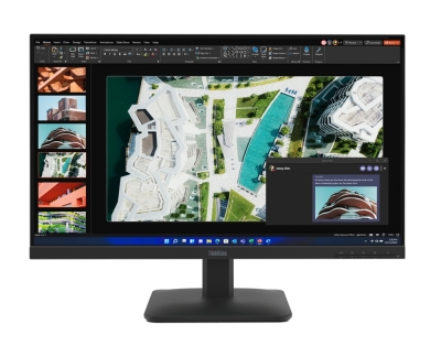 Монитор Lenovo ThinkVision S27-4e, 27", Full HD (1920x1080) IPS, 100Hz, 4ms, Черен - 64BEKAT1EU