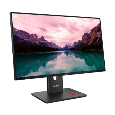 Монитор Lenovo ThinkVision T24-40, 23.8", Full HD (1920x1080) IPS, 120Hz, 4ms, Черен - 64A4MATXEU