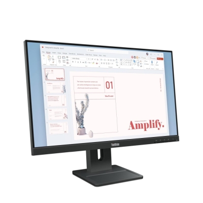 Монитор Lenovo ThinkVision E24-40, 23.8", Full HD (1920x1080) IPS, 100Hz, 4ms, Черен - 64BAMAT1EU gallery image 2