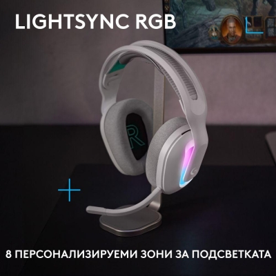 Геймърски слушалки Logitech G522 Lightspeed, Бели - 981-001550 gallery image 3