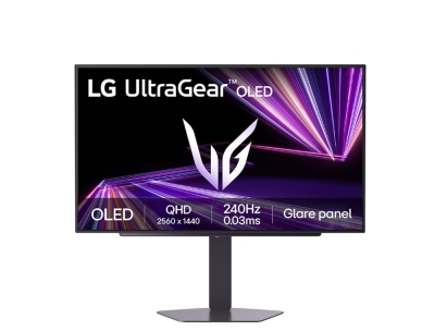 Монитор LG UltraGear 27GX704A-B, 26.5", QHD (2560x1440) OLED, 240Hz, 0.03ms, Черен - 27GX704A-B gallery image 1
