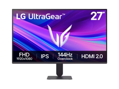 Монитор LG UltraGear 27G411A-B, 27", Full HD (1920x1080) IPS, 144Hz, 1ms, Черен - 27G411A-B gallery image 1