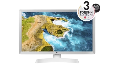 Монитор LG 24TQ510S-WZ, 23.6", HD Ready (1366x768) WVA, 60Hz, 14ms, Бял - 24TQ510S-WZ gallery image 1