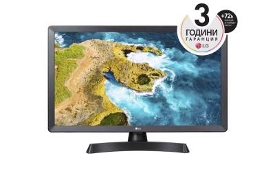 Монитор LG 24TQ510S-PZ, 23.6", HD Ready (1366x768) WVA, 60Hz, 14ms, Черен - 24TQ510S-PZ gallery image 1