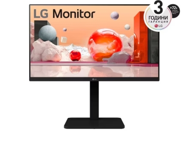 Монитор LG 24BA550-B, 23.8", Full HD (1920x1080) IPS, 100Hz, 5ms, Черен - 24BA550-B gallery image 1