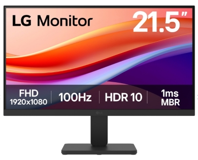 Монитор LG 22U401A-B, 21.5", Full HD (1920x1080) VA, 100Hz, 5ms, Черен - 22U401A-B gallery image 1