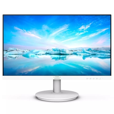 Монитор Philips 271V8AW, 27", Full HD (1920 x 1080), IPS, 75 Hz, 4 ms, Бял - 271V8AW/00