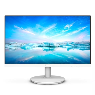 Монитор Philips 241V8AW, 23.8", Full HD (1920 x 1080), IPS, 75 Hz, 4 ms, Бял - 241V8AW/00