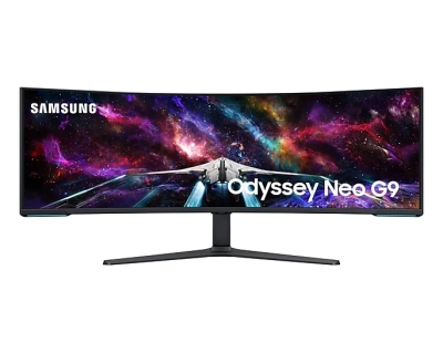 Монитор Samsung Odyssey Neo G95NC LS57CG952, 57", Dual UHD (7680 x 2160), Quantum Mini-LED, 240 Hz, 1 ms, Черен/Бял - LS57CG952NUXEN gallery image 1