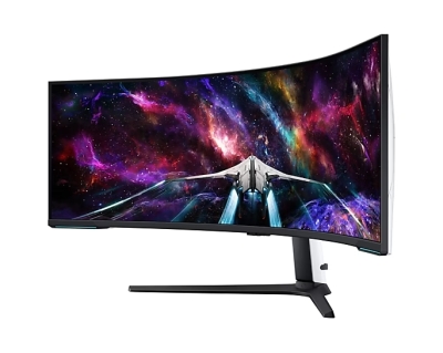 Монитор Samsung Odyssey Neo G95NC LS57CG952, 57", Dual UHD (7680 x 2160), Quantum Mini-LED, 240 Hz, 1 ms, Черен/Бял - LS57CG952NUXEN gallery image 2