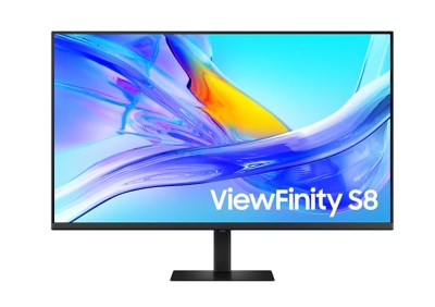 Монитор Samsung ViewFinity S8 S80UD LS37D800UA, 37", 4K UHD (3840 x 2160), VA, 5 ms, Черен - LS37D800UAUXEN