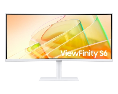 Монитор Samsung 34A650, 34", UWQHD (3440 x 1440), VA, 100 Hz, 5 ms, Бял - LS34C650TAUXEN