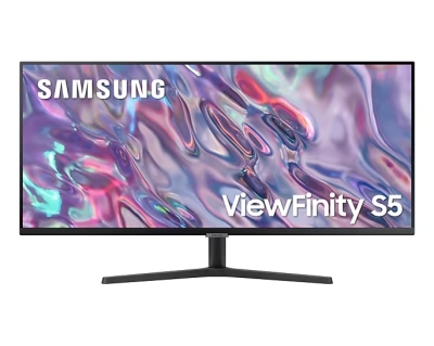 Монитор Samsung 34S50GC, 34", UWQHD (3440 x 1440), VA, 100 Hz, 5 ms, Черен - LS34C500GAUXEN